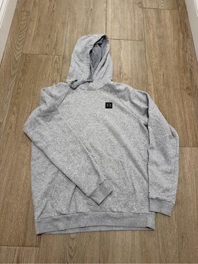LG Men's Under Armour Light Gray Pullover Hoodie